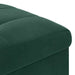 Ottomană de depozitare Verde închis 40 x 40 x 45 cm Catifea - WALTI WALTI