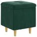 Ottomană de depozitare Verde închis 40 x 40 x 45 cm Catifea - WALTI WALTI