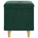 Ottomană de depozitare Verde închis 40 x 40 x 45 cm Catifea - WALTI WALTI