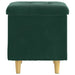 Ottomană de depozitare Verde închis 40 x 40 x 45 cm Catifea - WALTI WALTI