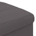 Ottomană de depozitare Gri 40 x 40 x 45 cm Piele artificială - WALTI WALTI