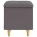Ottomană de depozitare Gri 40 x 40 x 45 cm Piele artificială - WALTI WALTI