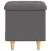 Ottomană de depozitare Gri 40 x 40 x 45 cm Piele artificială - WALTI WALTI