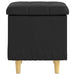 Ottomană de depozitare Negru 40 x 40 x 45 cm Piele artificială - WALTI WALTI