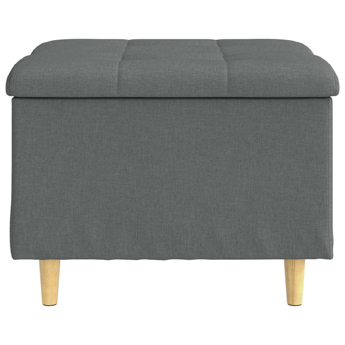 Ottomană de depozitare Gri închis 60 x 60 x 45 cm țesătură - WALTI WALTI