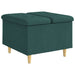 Ottomană de depozitare Verde închis 60 x 60 x 45 cm țesătură - WALTI WALTI