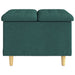 Ottomană de depozitare Verde închis 60 x 60 x 45 cm țesătură - WALTI WALTI
