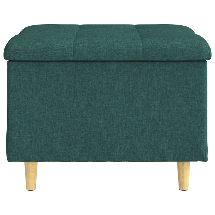 Ottomană de depozitare Verde închis 60 x 60 x 45 cm țesătură - WALTI WALTI