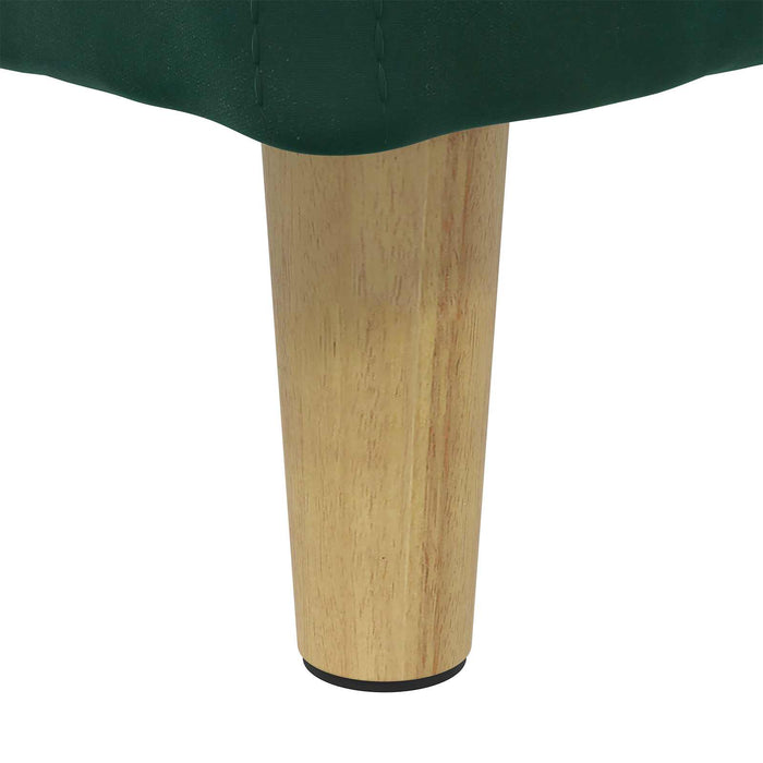 Ottomană de depozitare Verde închis 60 x 60 x 45 cm Catifea - WALTI WALTI