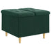 Ottomană de depozitare Verde închis 60 x 60 x 45 cm Catifea - WALTI WALTI