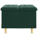 Ottomană de depozitare Verde închis 60 x 60 x 45 cm Catifea - WALTI WALTI