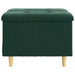 Ottomană de depozitare Verde închis 60 x 60 x 45 cm Catifea - WALTI WALTI