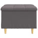 Ottomană de depozitare Gri 60 x 60 x 45 cm Piele artificială - WALTI WALTI