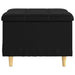 Ottomană de depozitare Negru 60 x 60 x 45 cm Piele artificială - WALTI WALTI