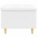 Ottomană de depozitare Alb 60 x 60 x 45 cm Piele artificială - WALTI WALTI