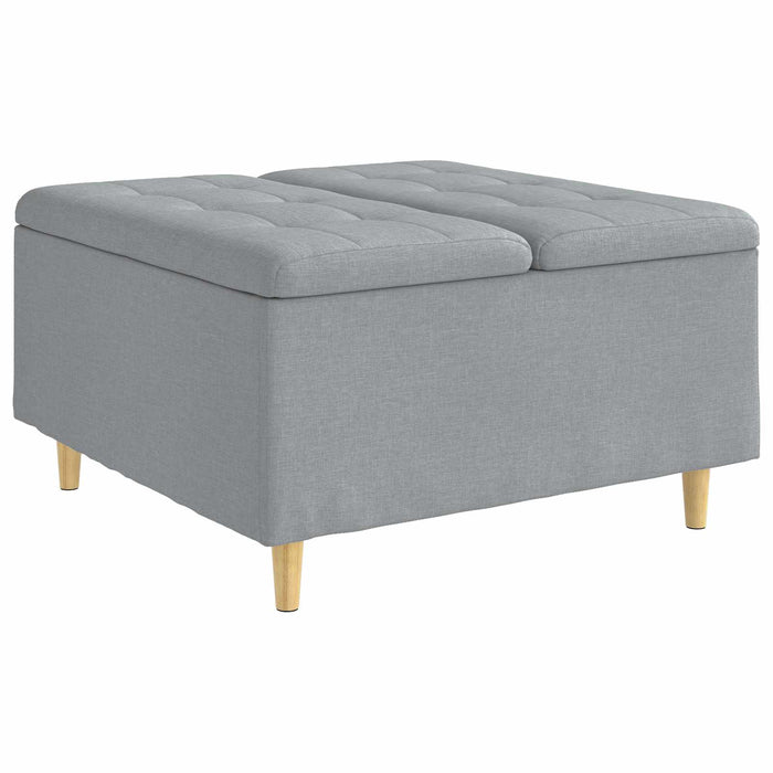 Scaun cu buton cu pernă Gri deschis 80 x 80 x 45 cm țesătură - WALTI WALTI