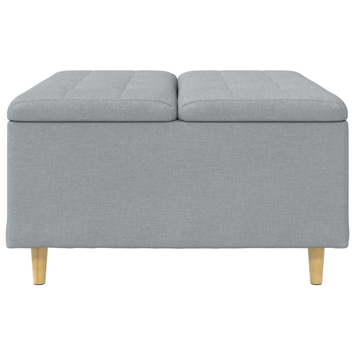 Scaun cu buton cu pernă Gri deschis 80 x 80 x 45 cm țesătură - WALTI WALTI