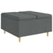 Scaun cu buton cu pernă Gri închis 80 x 80 x 45 cm țesătură - WALTI WALTI