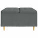 Scaun cu buton cu pernă Gri închis 80 x 80 x 45 cm țesătură - WALTI WALTI