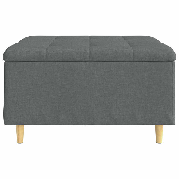 Scaun cu buton cu pernă Gri închis 80 x 80 x 45 cm țesătură - WALTI WALTI