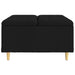 Scaun cu buton cu pernă Negru 80 x 80 x 45 cm țesătură - WALTI WALTI
