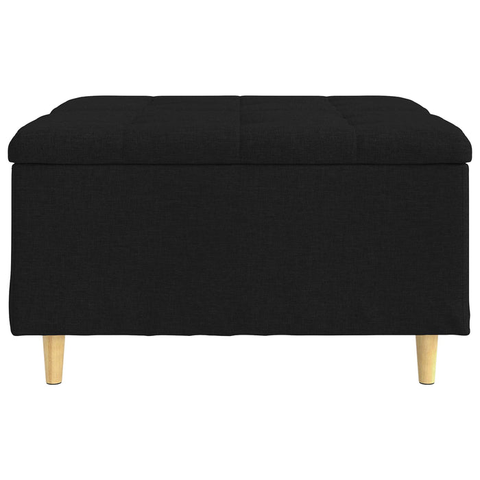 Scaun cu buton cu pernă Negru 80 x 80 x 45 cm țesătură - WALTI WALTI