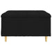 Scaun cu buton cu pernă Negru 80 x 80 x 45 cm țesătură - WALTI WALTI