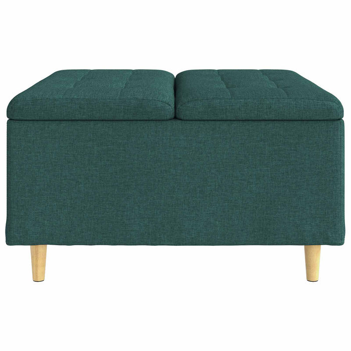 Scaun cu buton cu pernă Verde închis 80 x 80 x 45 cm țesătură - WALTI WALTI
