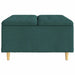 Scaun cu buton cu pernă Verde închis 80 x 80 x 45 cm țesătură - WALTI WALTI