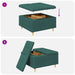 Scaun cu buton cu pernă Verde închis 80 x 80 x 45 cm țesătură - WALTI WALTI