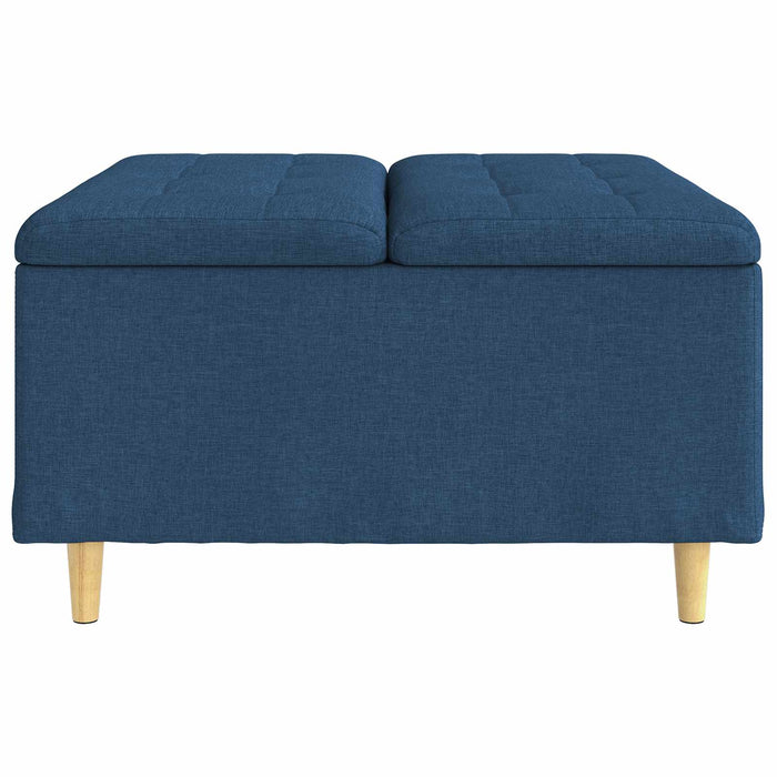 Scaun cu buton cu pernă albastru 80 x 80 x 45 cm țesătură - WALTI WALTI