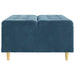 Scaun cu buton cu pernă albastru 80 x 80 x 45 cm Catifea - WALTI WALTI