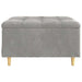 Scaun cu buton cu pernă Gri deschis 80 x 80 x 45 cm Catifea - WALTI WALTI