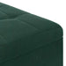 Scaun cu buton cu pernă Verde închis 80 x 80 x 45 cm Catifea - WALTI WALTI