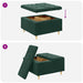 Scaun cu buton cu pernă Verde închis 80 x 80 x 45 cm Catifea - WALTI WALTI
