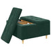 Scaun cu buton cu pernă Verde închis 80 x 80 x 45 cm Catifea - WALTI WALTI