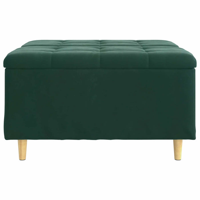 Scaun cu buton cu pernă Verde închis 80 x 80 x 45 cm Catifea - WALTI WALTI