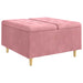 Scaun cu buton cu pernă Roz 80 x 80 x 45 cm Catifea - WALTI WALTI