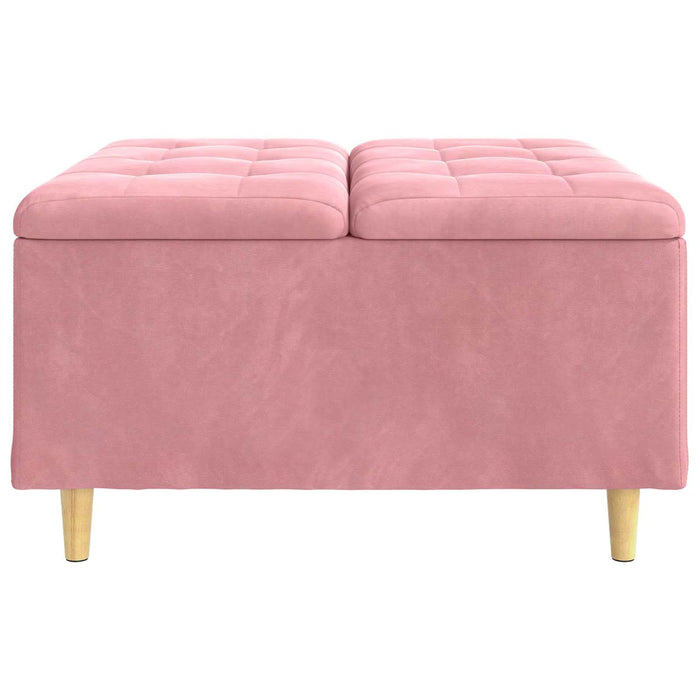 Scaun cu buton cu pernă Roz 80 x 80 x 45 cm Catifea - WALTI WALTI