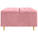 Scaun cu buton cu pernă Roz 80 x 80 x 45 cm Catifea - WALTI WALTI