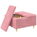 Scaun cu buton cu pernă Roz 80 x 80 x 45 cm Catifea - WALTI WALTI