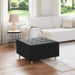 Scaun cu buton cu pernă Negru 80 x 80 x 45 cm Catifea - WALTI WALTI