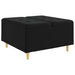 Scaun cu buton cu pernă Negru 80 x 80 x 45 cm Catifea - WALTI WALTI