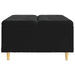 Scaun cu buton cu pernă Negru 80 x 80 x 45 cm Catifea - WALTI WALTI
