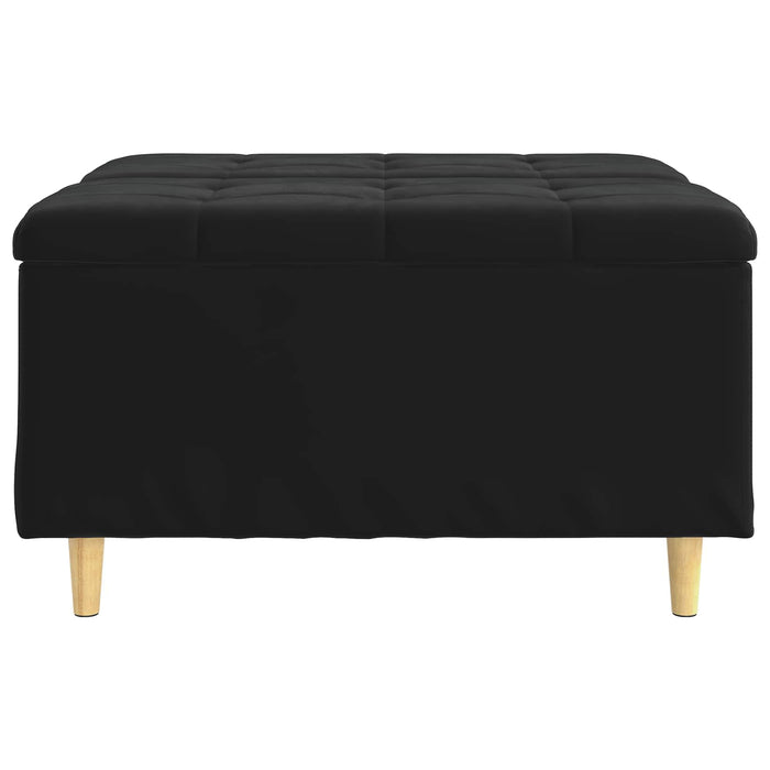 Scaun cu buton cu pernă Negru 80 x 80 x 45 cm Catifea - WALTI WALTI