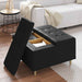 Scaun cu buton cu pernă Negru 80 x 80 x 45 cm Piele artificială - WALTI WALTI