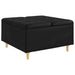 Scaun cu buton cu pernă Negru 80 x 80 x 45 cm Piele artificială - WALTI WALTI