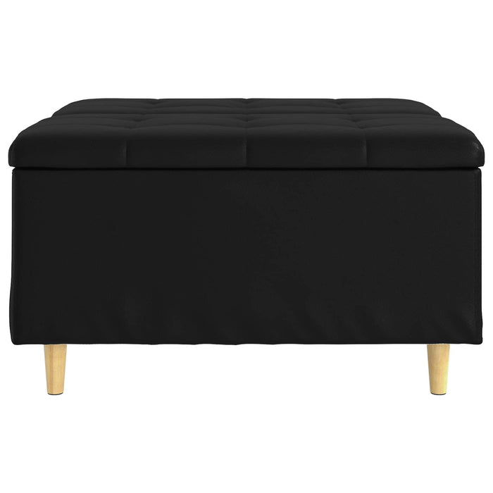 Scaun cu buton cu pernă Negru 80 x 80 x 45 cm Piele artificială - WALTI WALTI