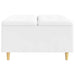 Scaun cu buton cu pernă Alb 80 x 80 x 45 cm Piele artificială - WALTI WALTI