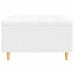 Scaun cu buton cu pernă Alb 80 x 80 x 45 cm Piele artificială - WALTI WALTI
